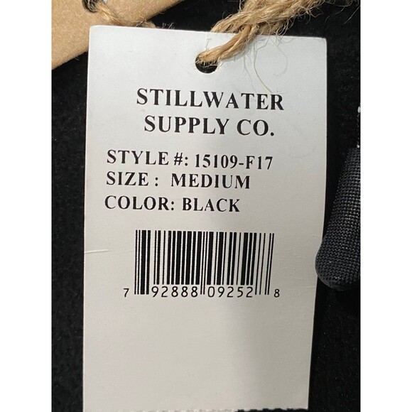 Stillwater Supply Co Size M soft fleece black half-zip shirt jacket hiking nwt - Picture 7 of 9